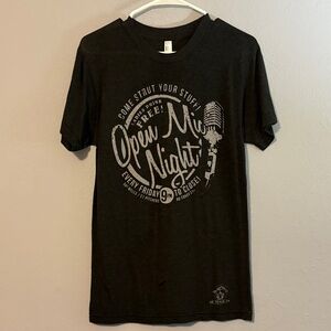 OK Tease Co Open Mic Night Black T-Shirt